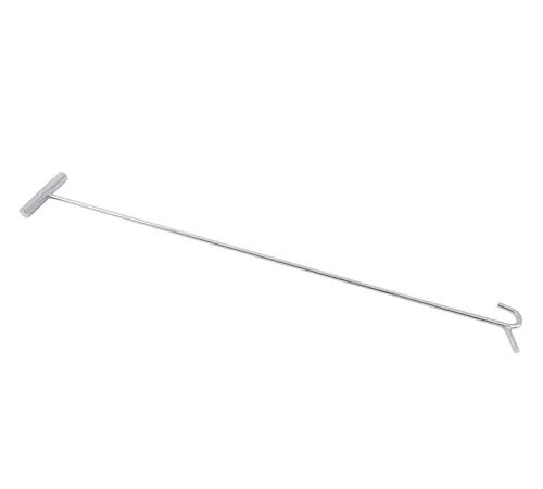 Vista 2 de Mytee Products Extractor de pasador de quinta rueda cromado resistente con gancho de 34 pulgadas