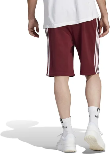 Vista 2 de adidas Pantalones cortos de tricot de calentamiento Essentials Regular de 3 rayas para hombre