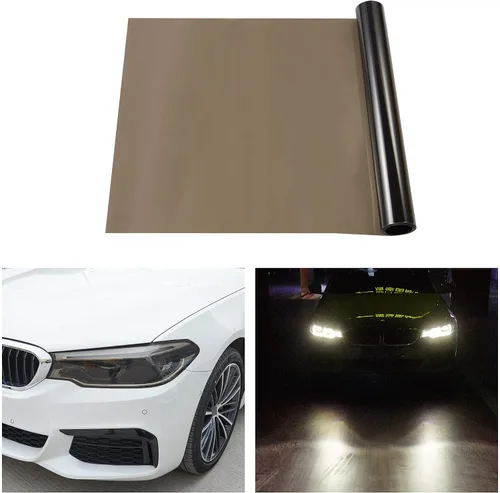 Vista 11 de TOMALL Película de vinilo oscuro negro de 78.7''x12'' para faros de coche, luz trasera, luces antiniebla, tinte autoadhesivo, calcomanías deportivas