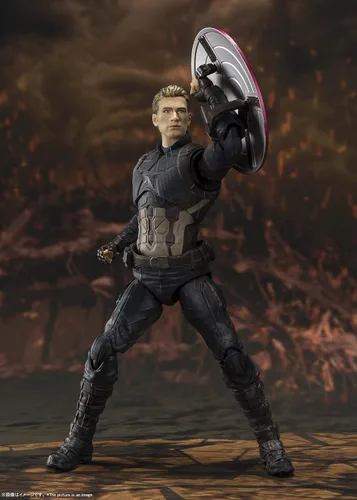 Vista 6 de TAMASHII NATIONS - Avengers: Endgame - Capitán América - Edición de batalla final -, Figura de acción de Bandai Spirits S.H. Figuarts