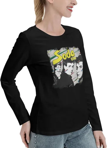 Vista 2 de Soda Stereo Soda Stereo Long Sleeve Womens Casual Loose Round Neckline Pullover