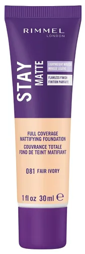 Vista 13 de 3 x Rimmel London Stay Matte - Base líquida mousse mate 30ml - 201 Beige clásico