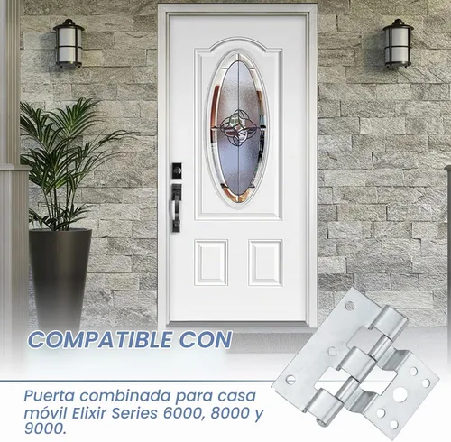 Vista 5 de Paquete de 3 bisagras de puerta para puertas combinadas de repuesto