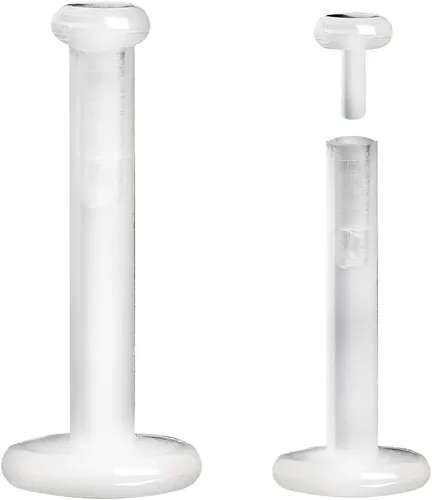 Vista 2 de Pierced Owl - Paquete de 10 retenedores de piercing transparentes Bioflex extraíbles
