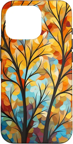 Vista 20 de Otoño y otoño, hojas coloridas, otoño color árbol caso para iPhone 16