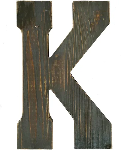 Vista 16 de Arte de pared con letras grandes para sala de estar, baño, dormitorio y decoración del hogar, letras rústicas de casa de campo para apellidos