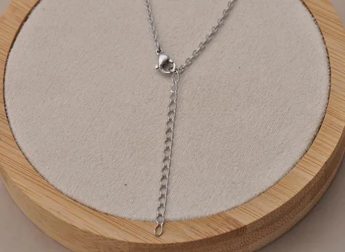 Vista 6 de Aoloshow Collar personalizado con nombre y pulsera hecha a medida con cualquier nombre, joyería de acero inoxidable para mujeres y mamás