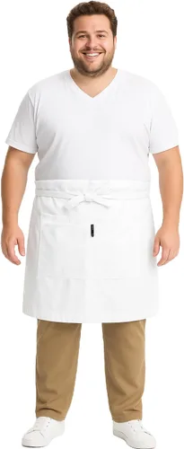 Vista 10 de Urby Delantales de cintura/medio para mujer con bolsillos talla grande delantal XL XXL o cintura W40+, mandiles para mujer para trabajo