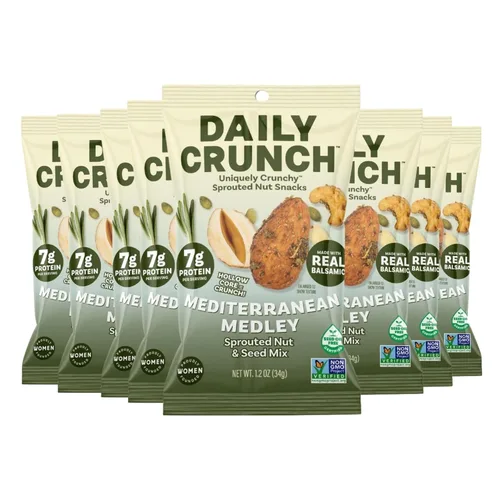 Vista 14 de Daily Crunch Almendras germinadas, churro de canela, paquete de aperitivos