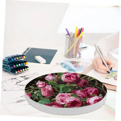 Vista 4 de 2 tableros ovalados de lona para pintar de algodón imprimado panel de lienzo ácido tableros de artista para profesionales, pintores de pasatiempos