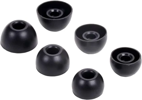 Vista 2 de Juego de almohadillas de silicona de repuesto para auriculares Beats Studio Buds, 6 pares (negro)