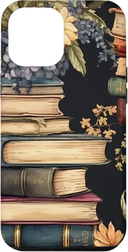Vista 25 de Funda para iPhone 16 Vintage Floral Book Lover