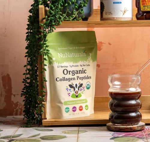 Vista 4 de Nunaturals Péptidos orgánicos de colágeno, 14 oz