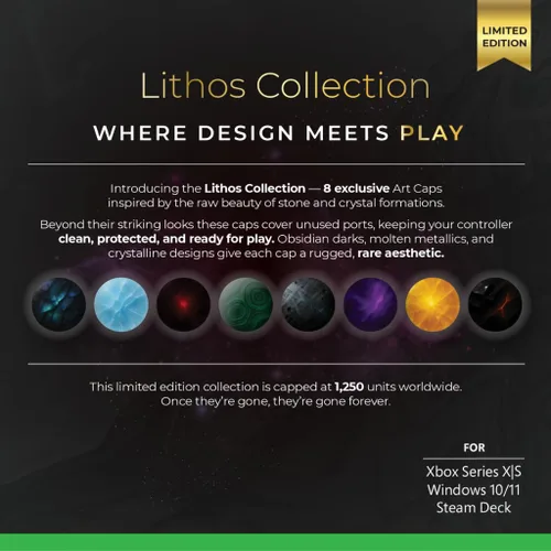 Vista 6 de ByoWave Proteus Controller Kit – Modular Gaming Controller with 15+ Interchangeable Parts, Custom Remapping & LED Lighting – Works with PC, Steam