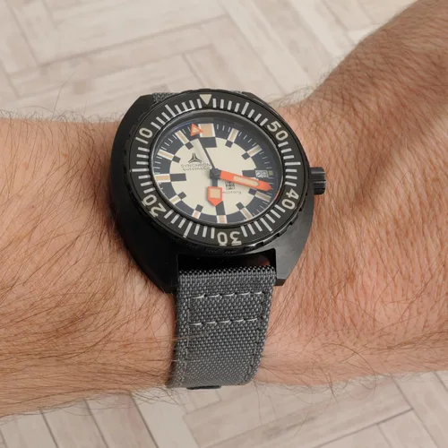 Vista 142 de StrapHabit Correa de reloj de liberación rápida, correa de reloj de tela de vela, dos longitudes, correa de reloj de piel de nailon, 0.748 in, 0.787
