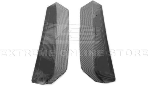 Vista 9 de Repuesto para modelos Chevrolet Corvette C8 2020 Par de mimbres adicionales de alerón de tapa trasera de maletero estilo Z51