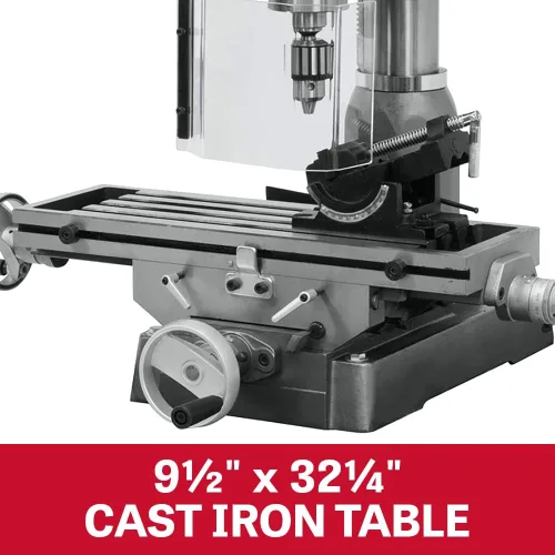 Vista 3 de JET Taladro de molino de 18 pulgadas, descarga de potencia, 2 HP, 230V 1Ph (modelo JMD-18PFN)