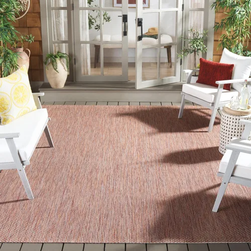 Vista 130 de SAFAVIEH Alfombra Lavable para Exteriores Colección Courtyard - 2'3" x 5', Azul Aqua y Gris, No Desprende Pelusa y Fácil Limpieza, Ideal para Patio