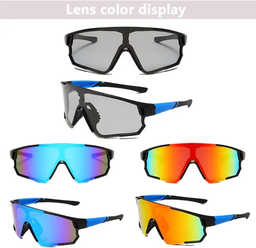 Vista 6 de Gafas de sol fotocromáticas para hombres y mujeres polarizadas para ciclismo protección UV pesca deportes bicicleta gafas
