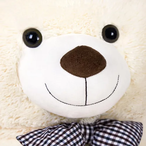 Vista 3 de Oso de peluche gigante de 47", enormes animales de peluche suaves, peluches suaves de 4 pies, gran oso de regalo para niños, novia, día de San Crema
