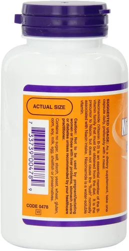 Vista 3 de Niacinamida 500mg 100 cápsulas (paquete de 2)