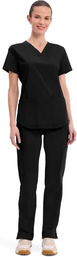 Vista 6 de CHEROKEE Workwear Profesionales cuello en V Negro
