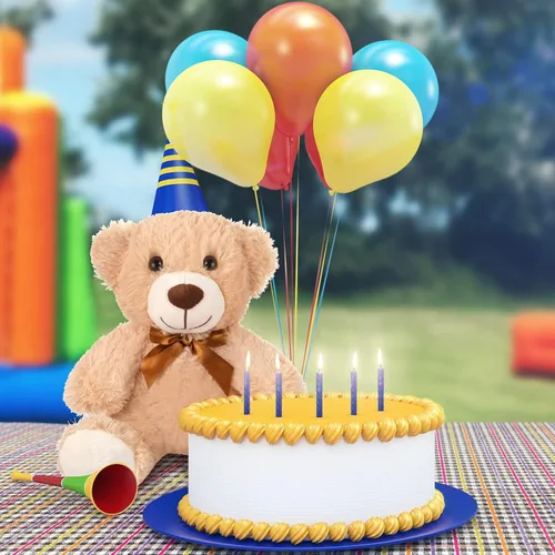 Vista 6 de Zhanmai 12 piezas de oso de peluche de 14 pulgadas, operación a granel, regalos de graduación 2025, oso de peluche a granel para regalos de Marrón