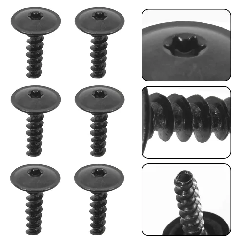 Vista 3 de 20 piezas de tornillo de retención de tornillo para carrocería de automóvil, tornillos de guardabarros para el arco de la rueda, forro