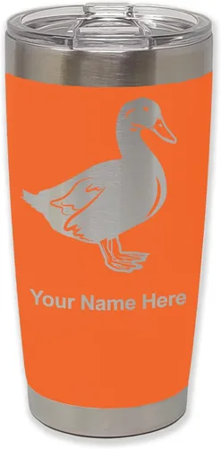 Vista 36 de LaserGram Vaso aislado al vacío de 20 onzas, pato, grabado personalizado incluido (negro) Engraved Gift for Duck Hunters, Vacuum Insulated