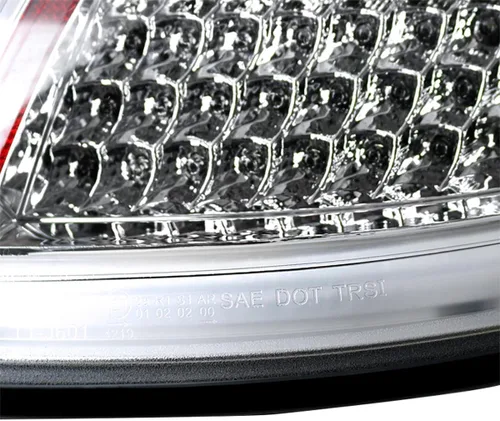 Vista 6 de Spec-D Tuning Luces traseras LED cromadas compatibles con Porsche 911 997 Carrera/Carrera 4 / Carrera S/Carrera 4S / Targa 4 / Targa 4 / Targa 4S