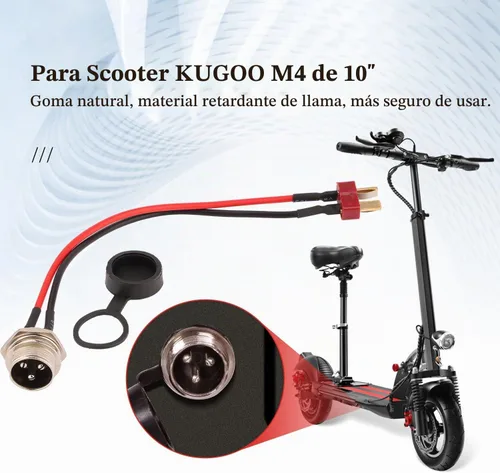 Vista 7 de Puerto de carga de scooter eléctrico con cubierta antipolvo, conector de puerto de carga compatible con Kugoo M4, M4Pro Scooter eléctrico