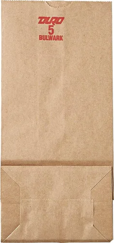 Vista 2 de BAGGX5500-5# Bolsa de papel natural extra resistente 500/paquete