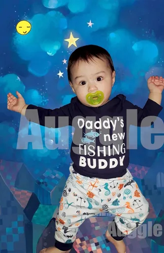 Vista 5 de Auggle Conjunto de 3 piezas de traje de papá de manga corta para bebé