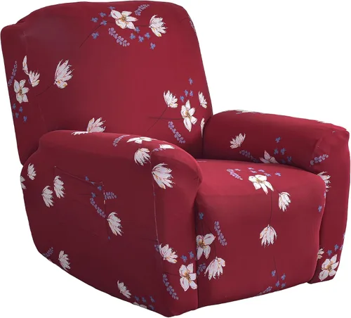 Vista 18 de Fundas elásticas para sillas reclinables, 4 piezas, estampado Lazyboy, funda de elastano suave para silla reclinable, protector de muebles