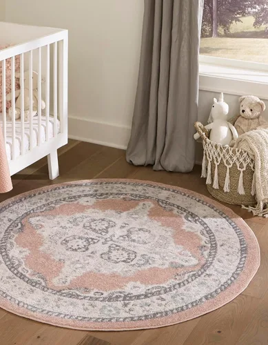 Vista 7 de Unique Loom Parker Collection - Alfombra de área Merakli (2 x 3 pies, rectangular, aguamarina/beige)