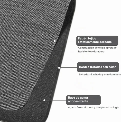 Vista 6 de AiBOB Alfombrilla para silla de oficina para suelo de madera dura y baldosas, 36" x 48" resistente para computadora y silla de escritorio