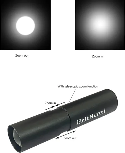 Vista 3 de Mini linternas LED recargables, 6 piezas de luz de flash de alto brillo con batería de litio, 3 modos XPE 1200 lúmenes, linterna impermeable