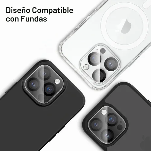 Vista 5 de JETech Protector de lente de cámara para iPhone 14 Pro/14 Pro Max, paquete