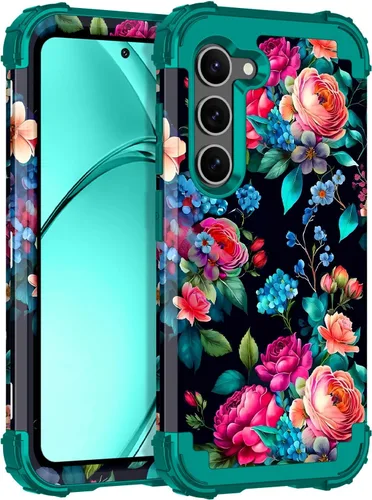Vista 15 de Rancase para Galaxy S25, Funda de tres capas, protección resistente a los golpes, paraguas de plástico duro + funda protectora de goma de silicona