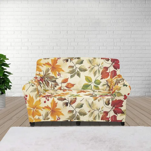 Vista 28 de Horeset Fundas elásticas para sofá con diseño de flores otoñales, lavables para sofá de 2 cojines, funda protectora para mascotas y perros