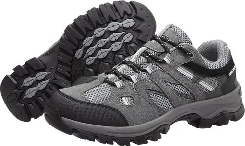 Vista 6 de CAMELSPORTS Zapatos de senderismo para hombre con parte superior baja, zapatos de senderismo para hombre, soporte de tobillo transpirable