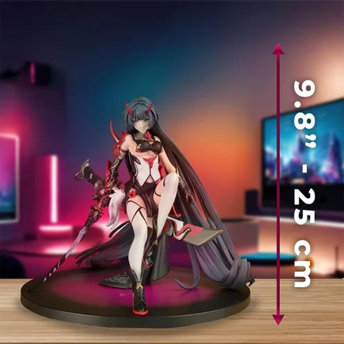 Vista 6 de Honkai Impact Raiden Mei 9.8 pulgadas en detallada, bonita figura decorativa coleccionable
