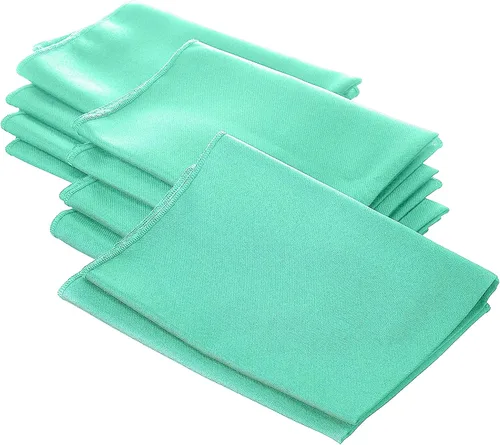 Vista 22 de LA Linen Paquete de 10 servilletas de popelina de poli, servilletas de tela suave, servilletas lavables y reutilizables, servilletas de mesa