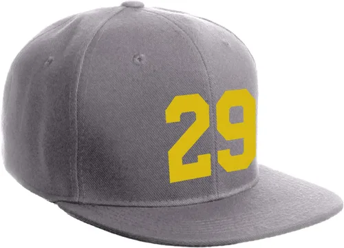 Vista 31 de Número de equipo modificado para requisitos particulares del jugador del color del sombrero del Snapback de la visera plana clásica de la visera