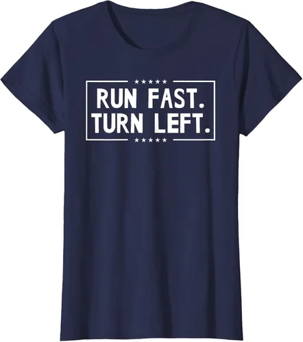 Vista 29 de Run Fast Turn Left - Camiseta para correr de pista y campo