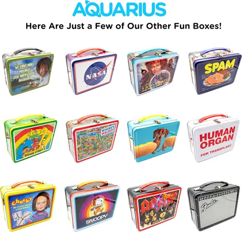 Vista 7 de AQUARIUS Dahl- The BFG Fun Box - Caja de almacenamiento de lata resistente con mango de plástico y cubierta frontal en relieve, mercancía