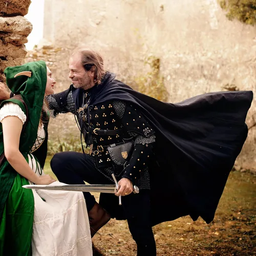 Vista 3 de Mythrojan Capa de lona "Adventurer" 100% algodón, cabo medieval Viking Knight SCA LARP