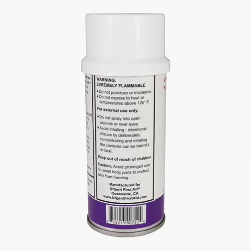 Vista 2 de Refrigerante tópico urgente de primeros auxilios en aerosol frío, 4 onzas, paquete de 2, suministro de primeros auxilios Fast topical coolant