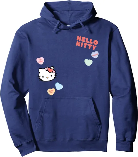 Vista 5 de Hello Kitty Candy Hearts - Sudadera con capucha para el día de San Valentín Negro