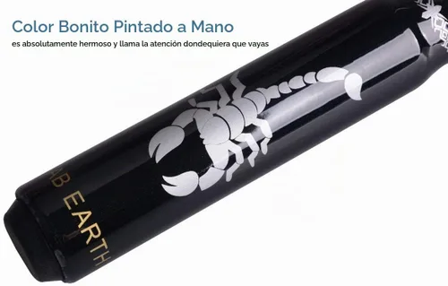 Vista 3 de Kit de palo de billar con punta de 13 mm y diseño ergonómico de 58 pulgadas, palo de arce canadiense con estuche duro